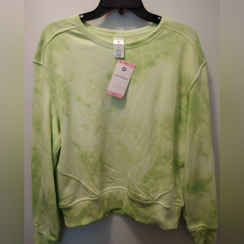 Green Tie-Dye Sweatshirt - Picture 1 of 5